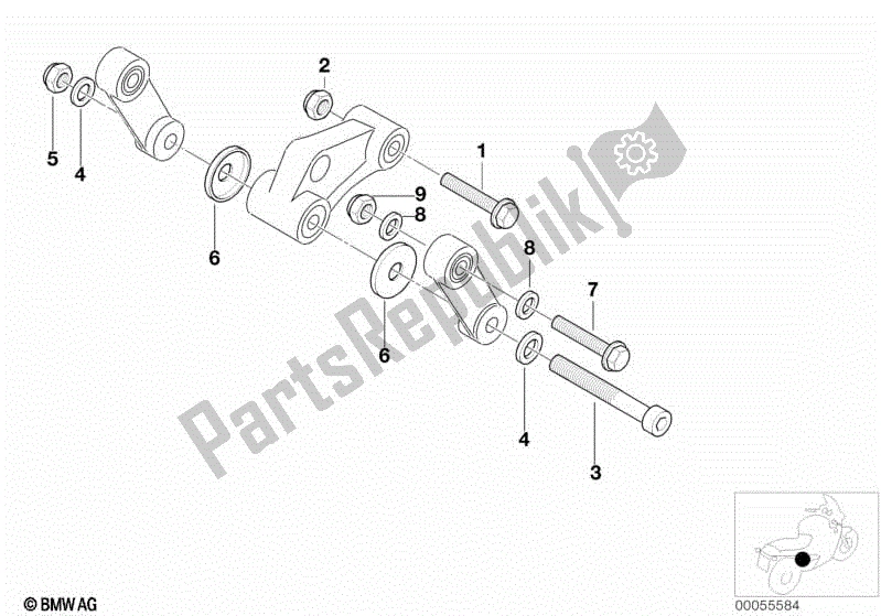 Todas las partes para Piezas De Deflexión, Montaje de BMW G 650 GS R 131 2008 - 2010