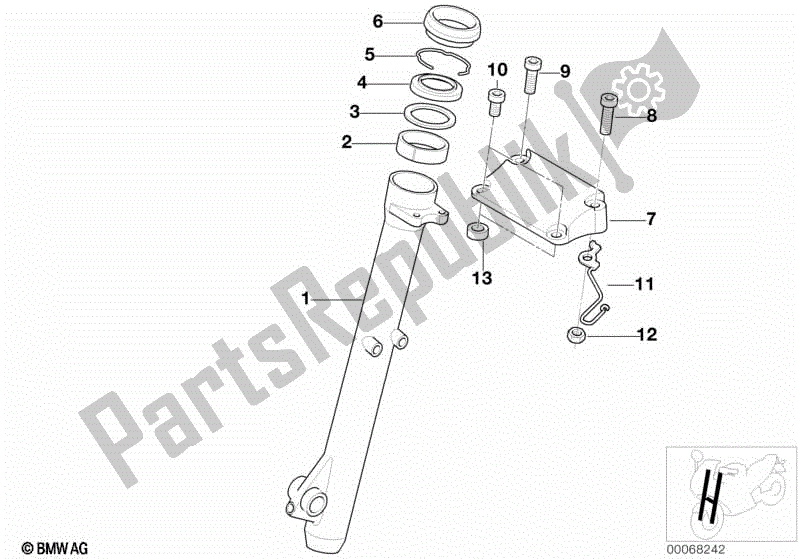 Todas las partes para Deslizador De Horquilla de BMW G 650 GS R 131 2008 - 2010