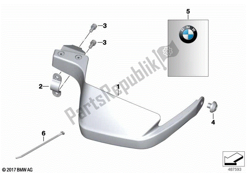 Todas las partes para Protector De Manos de BMW G 650 GS R 131 2008 - 2010