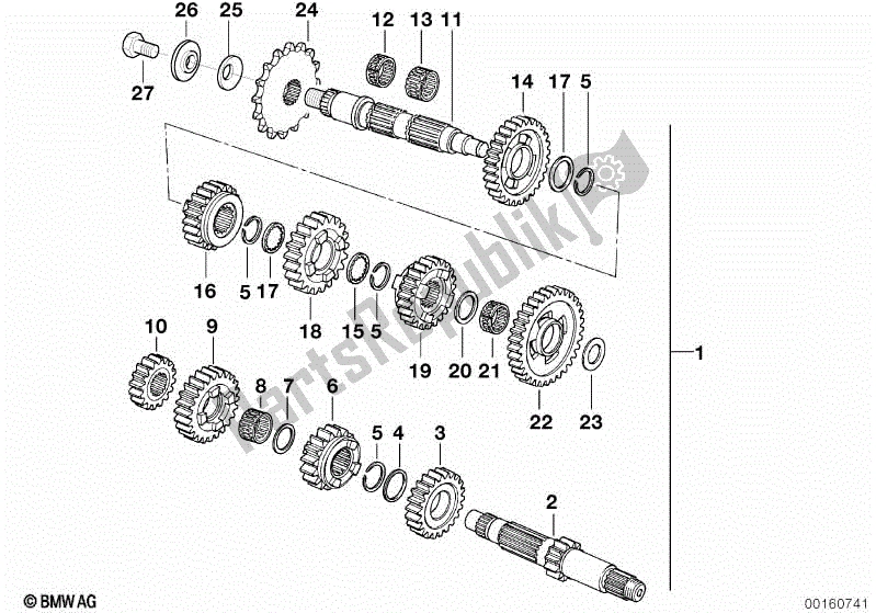 Todas las partes para Transmisión Manual de BMW G 650 GS R 131 2008 - 2010