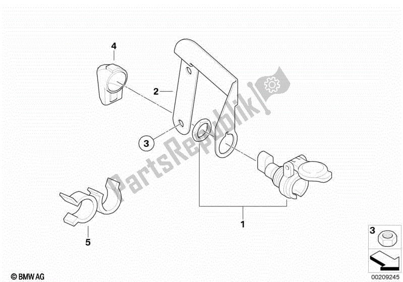 Todas las partes para Toma De Corriente de BMW G 650 GS R 131 2008 - 2010