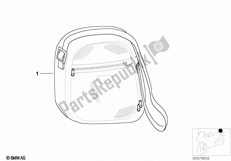 Todas las partes para Bolsillo Para Baúl 31l de BMW G 650 GS R 131 2008 - 2010