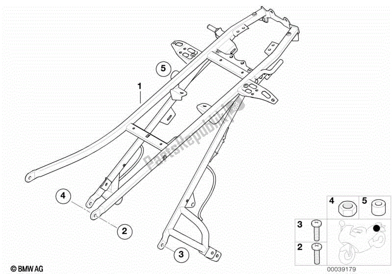 Todas las partes para Marco Trasero de BMW G 650 GS R 131 2008 - 2010