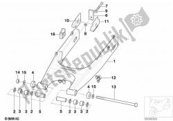 brazo basculante de la rueda trasera