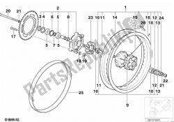 Spoke wheel, rear