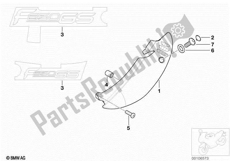 Todas las partes para Corte De Cola de BMW G 650 GS R 131 2008 - 2010