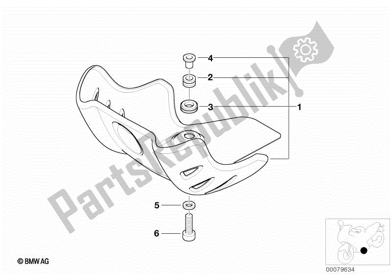 Todas las partes para Protección Antiempotramiento de BMW G 650 GS R 131 2008 - 2010