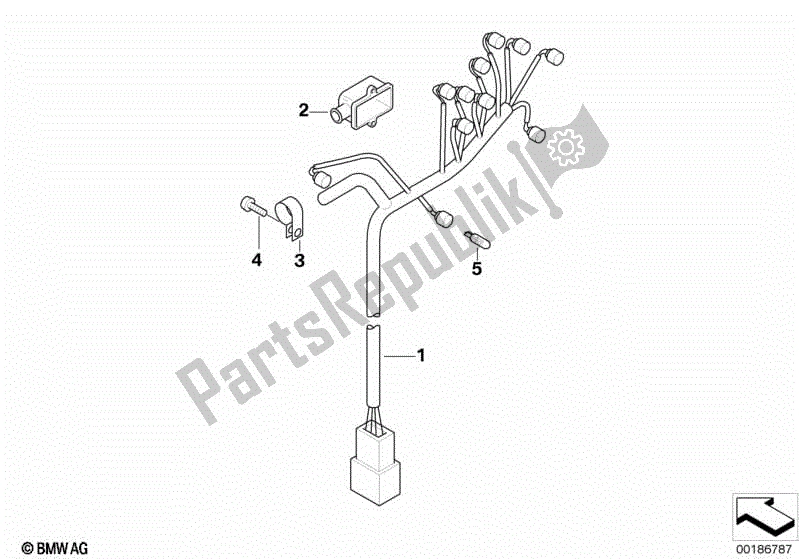 Toutes les pièces pour le Faisceau De Câbles, Tableau De Bord du BMW G 650 GS R 131 2008 - 2010