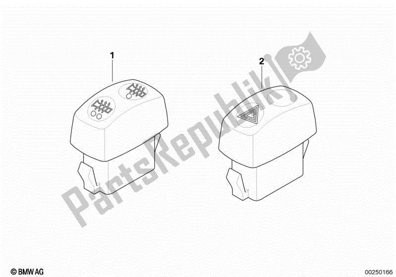 Todas las partes para Interruptor Adicional de BMW G 650 GS R 131 2010 - 2016