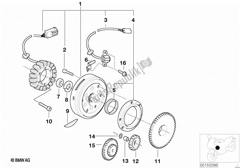 Todas las partes para Alternador de BMW G 650 GS R 131 2010 - 2016