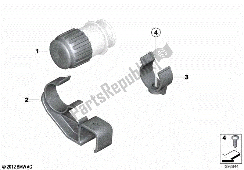 Todas las partes para Tapa Para Enchufe De Diagnóstico de BMW G 650 GS R 131 2010 - 2016