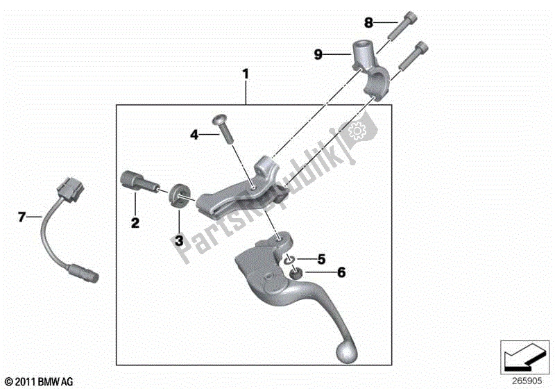 Todas las partes para Conjunto De Control De Embrague de BMW G 650 GS R 131 2010 - 2016