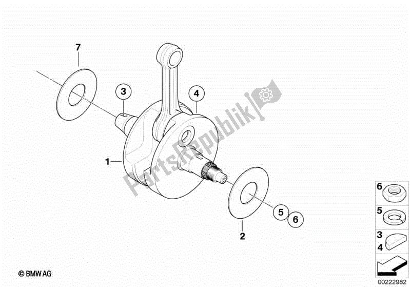 Todas las partes para Cigüeñal / Biela de BMW G 650 GS R 131 2010 - 2016