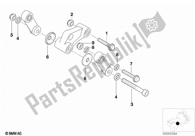 Todas las partes para Piezas De Deflexión, Montaje de BMW G 650 GS R 131 2010 - 2016