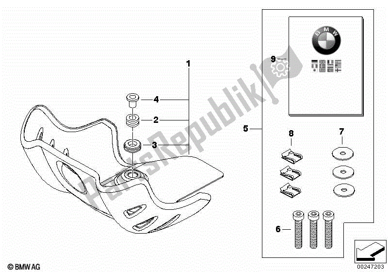 Todas las partes para Protección Del Motor, Aluminio de BMW G 650 GS R 131 2010 - 2016