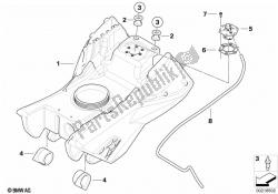 zbiornik paliwa / elementy mocujące