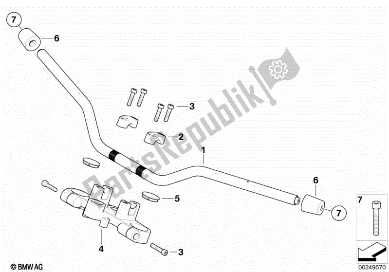 Todas las partes para Manillar de BMW G 650 GS R 131 2010 - 2016