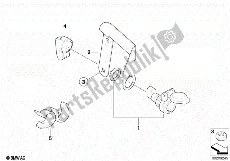 Todas las partes para Toma De Corriente de BMW G 650 GS R 131 2010 - 2016