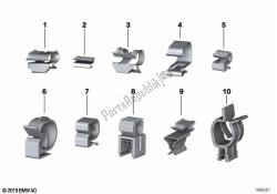 Retaining clips, line clips