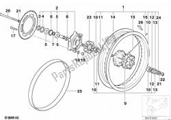 Spoke wheel, rear