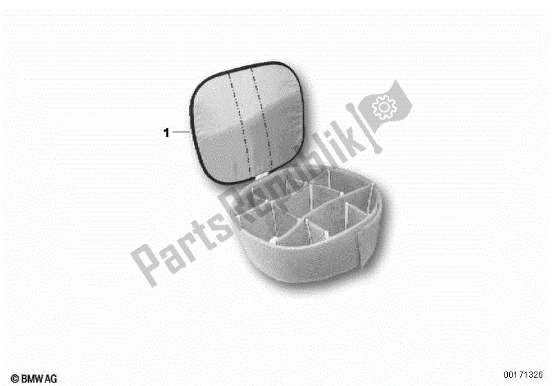 Todas las partes para Inserto Vario, Alforja Sobre Depósito de BMW G 650 GS R 131 2010 - 2016