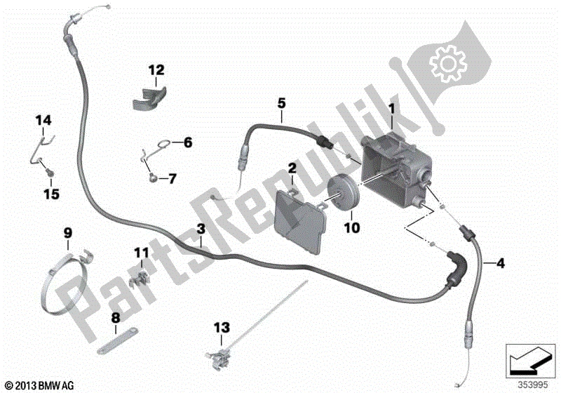 Todas las partes para Cable Bowden / Distribuidor De Cable de BMW HP2 Enduro K 25 H 20 2005 - 2007