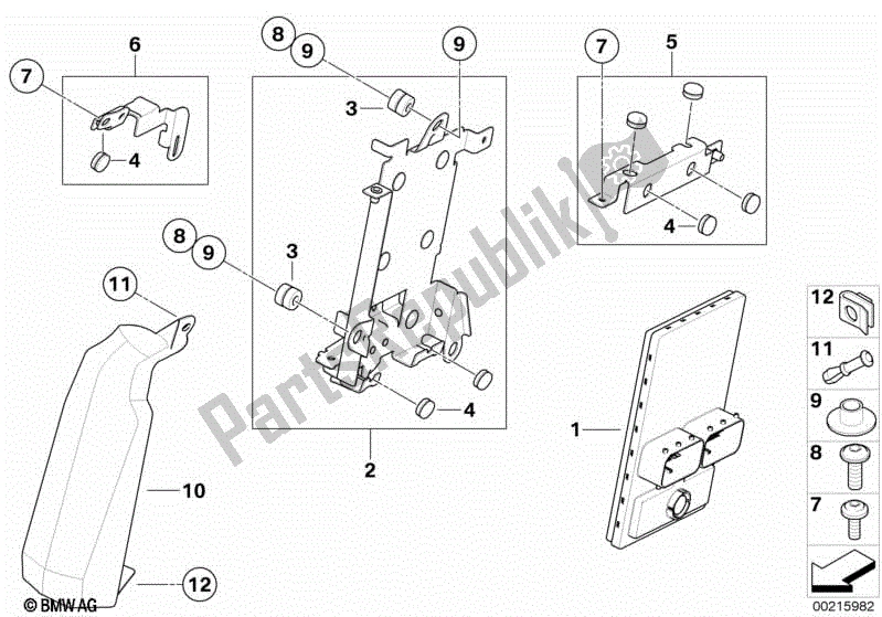 Todas las partes para Electrónica Del Chasis Central de BMW HP2 Enduro K 25 H 20 2005 - 2007