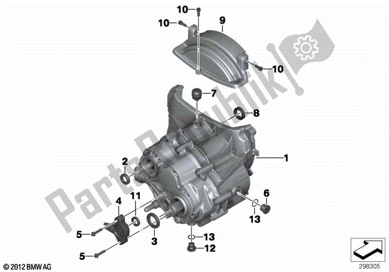 Todas las partes para Transmisión Manual de BMW HP2 Enduro K 25 H 20 2005 - 2007