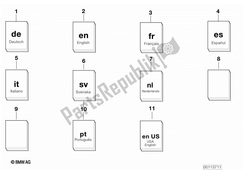 Todas las partes para Reparación / Servicio / Mantenimiento Específico Del Automóvil. De BMW HP2 Enduro K 25 H 20 2005 - 2007