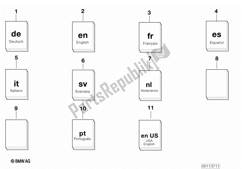 Todas las partes para Reparación / Servicio / Mantenimiento Específico Del Automóvil. De BMW HP2 Enduro K 25 H 20 2005 - 2007