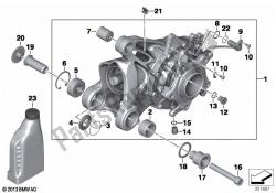 Right-angle gearbox, rear