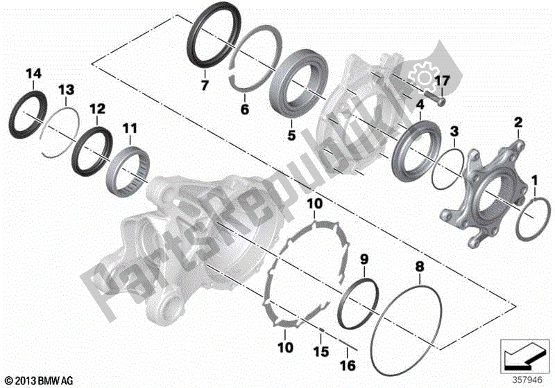 Todas las partes para Cojinete Para Corona de BMW HP2 Megamoto K 25 H 20 2007 - 2008