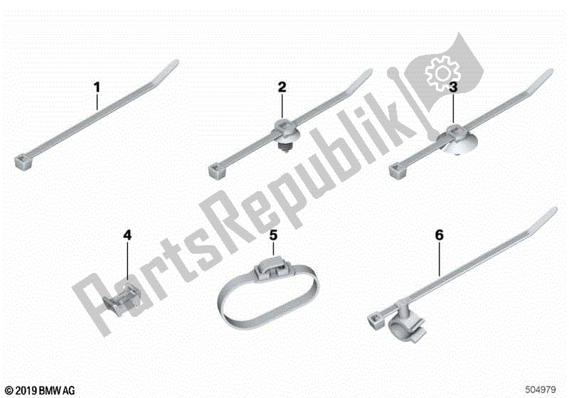 All parts for the Cable Tie, Cable Tie With Bracket of the BMW HP2 Megamoto K 25 H 20 2007 - 2008
