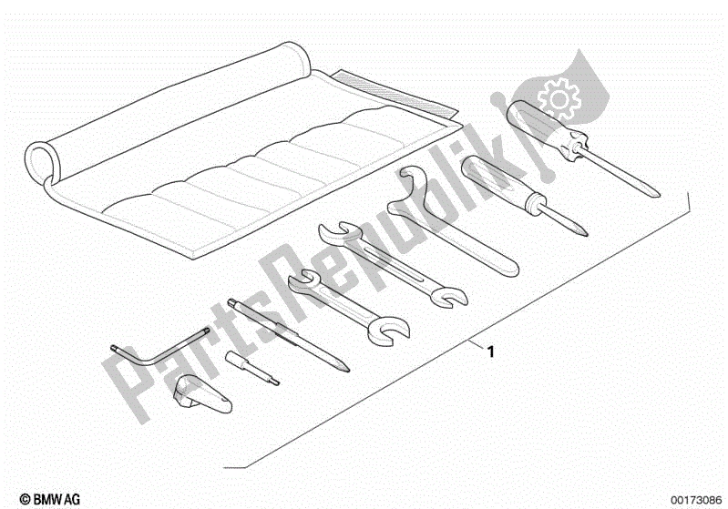 Todas las partes para Herramienta De Coche de BMW HP2 Megamoto K 25 H 20 2007 - 2008