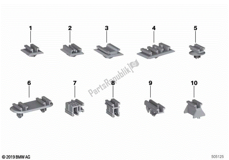 Todas las partes para Soporte De Conexión Enchufable de BMW HP2 Megamoto K 25 H 20 2007 - 2008