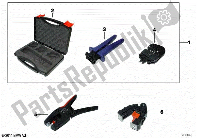 Todas las partes para Herramienta Especial Para Reparación De Mazos De Cables de BMW HP2 Megamoto K 25 H 20 2007 - 2008