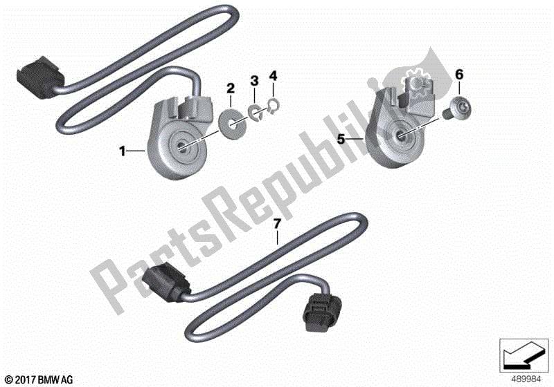 Alle onderdelen voor de Switch, Standaard van de BMW HP2 Megamoto K 25 H 20 2007 - 2008