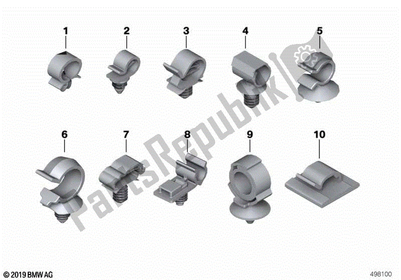 Toutes les pièces pour le Support De Tube du BMW HP2 Megamoto K 25 H 20 2007 - 2008