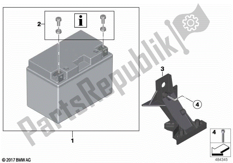 Todas las partes para Batería Agm de BMW HP2 Sport K 29 20 2008 - 2010