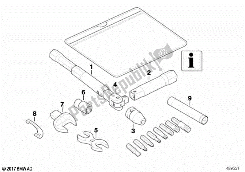 Todas las partes para Herramienta De Coche de BMW HP2 Sport K 29 20 2008 - 2010