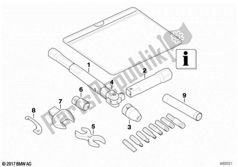 Todas las partes para Herramienta De Coche de BMW HP2 Sport K 29 20 2008 - 2010