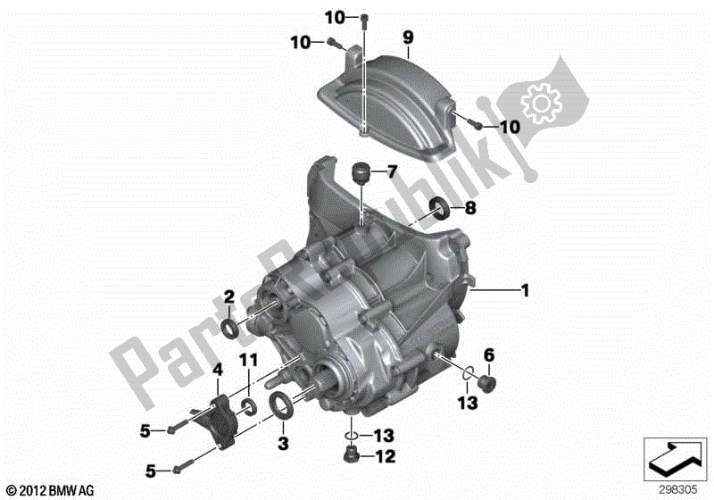 Todas las partes para Transmisión Manual de BMW HP2 Sport K 29 20 2008 - 2010
