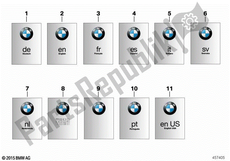 Todas las partes para Manual Del Propietario de BMW HP2 Sport K 29 20 2008 - 2010