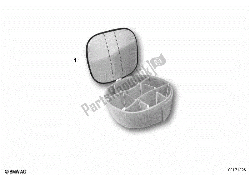 Todas las partes para Inserto Vario, Alforja Sobre Depósito de BMW HP2 Sport K 29 20 2008 - 2010