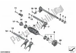 6-speed transmission shift components