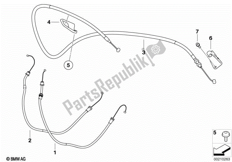 Toutes les pièces pour le Câbles Bowden du BMW HP4 K 42 40 2012 - 2014