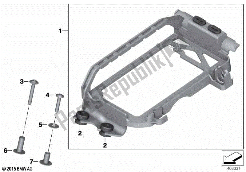 Alle onderdelen voor de Steun, Besturingseenheid van de BMW HP4 K 42 40 2012 - 2014