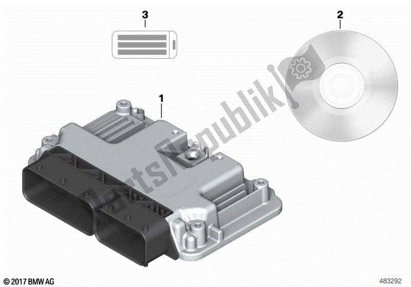 Alle onderdelen voor de Regeleenheid van de BMW HP4 K 42 40 2012 - 2014