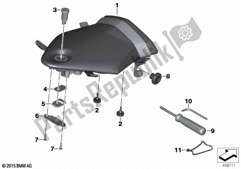 Toutes les pièces pour le Partie Double Siège-queue du BMW HP4 K 42 40 2012 - 2014