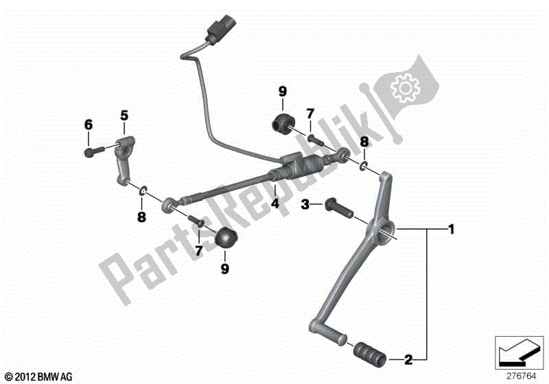 Toutes les pièces pour le Pièces De Changement De Vitesse Externes / Levier De Changement De Vitesse du BMW HP4 K 42 40 2012 - 2014